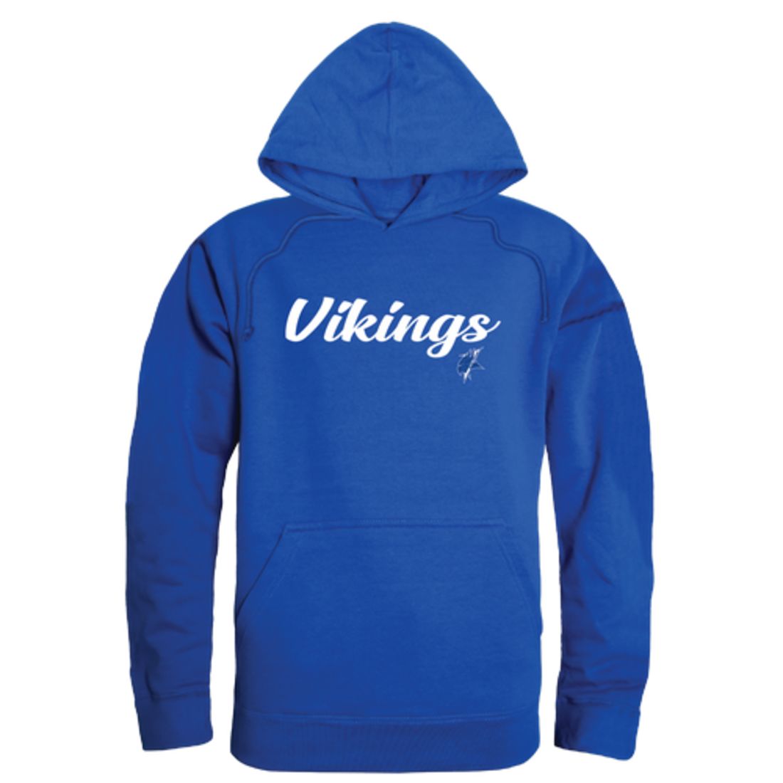 ECSU Elizabeth City State University Vikings Mens Script Hoodie Sweatshirt Black-Campus-Wardrobe
