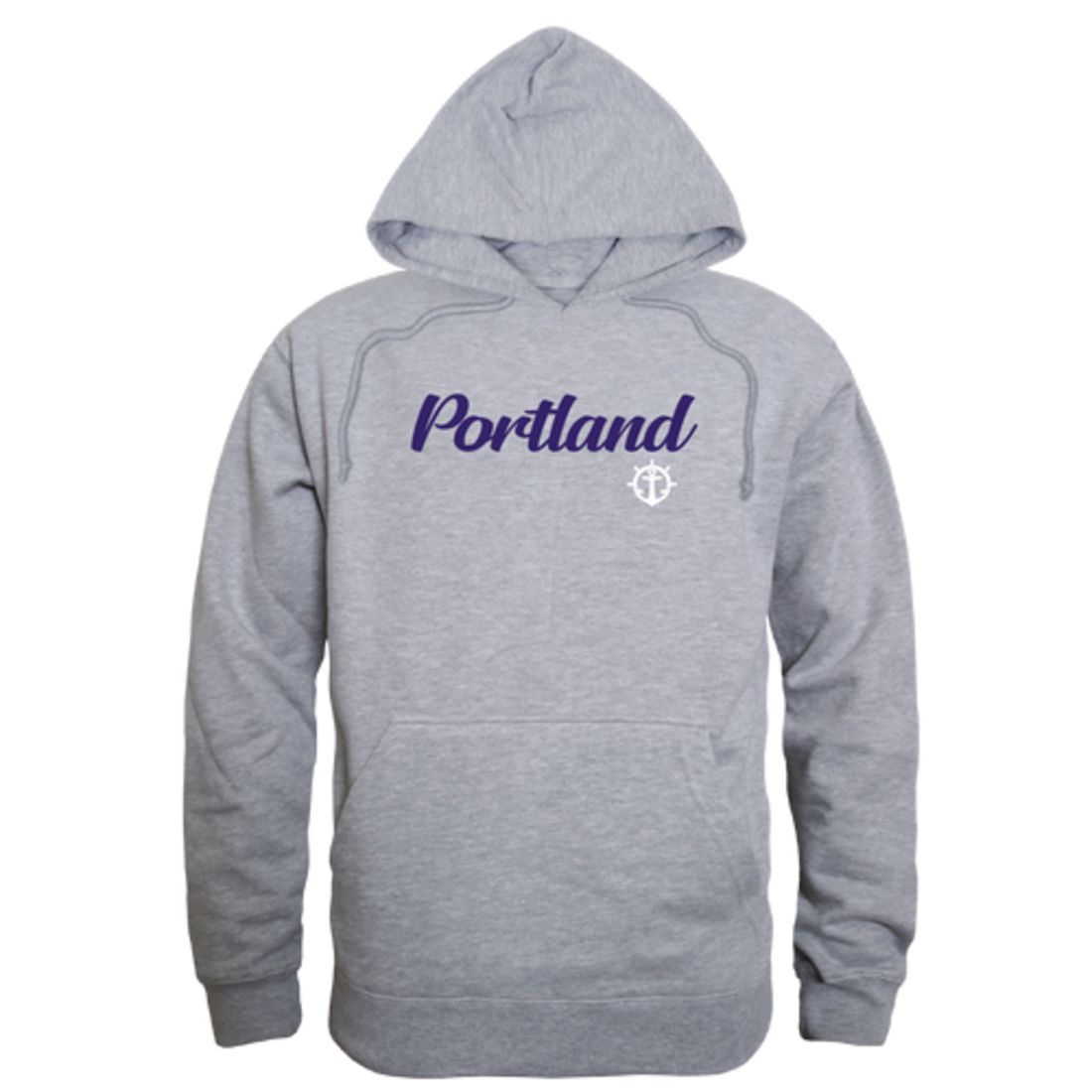 UP University of Portland Pilots Mens Script Hoodie Sweatshirt Black-Campus-Wardrobe