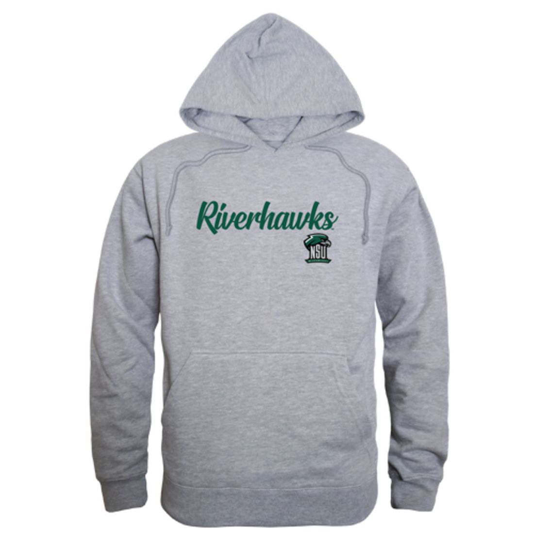 NSU Northeastern State University RiverHawks Mens Script Hoodie Sweatshirt Black-Campus-Wardrobe