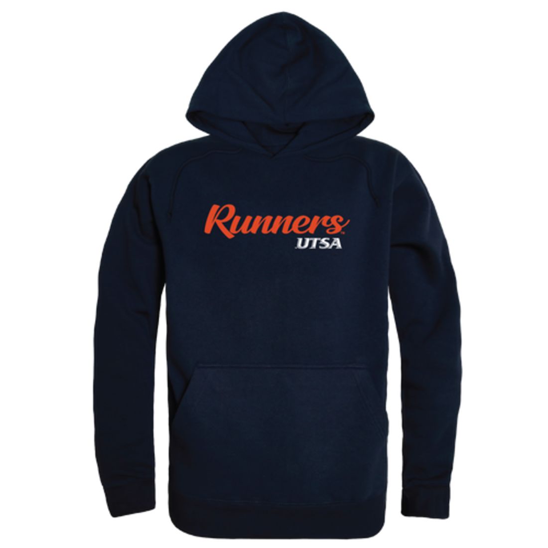 UTSA University of Texas at San Antonio Roadrunners Mens Script Hoodie Sweatshirt Black-Campus-Wardrobe