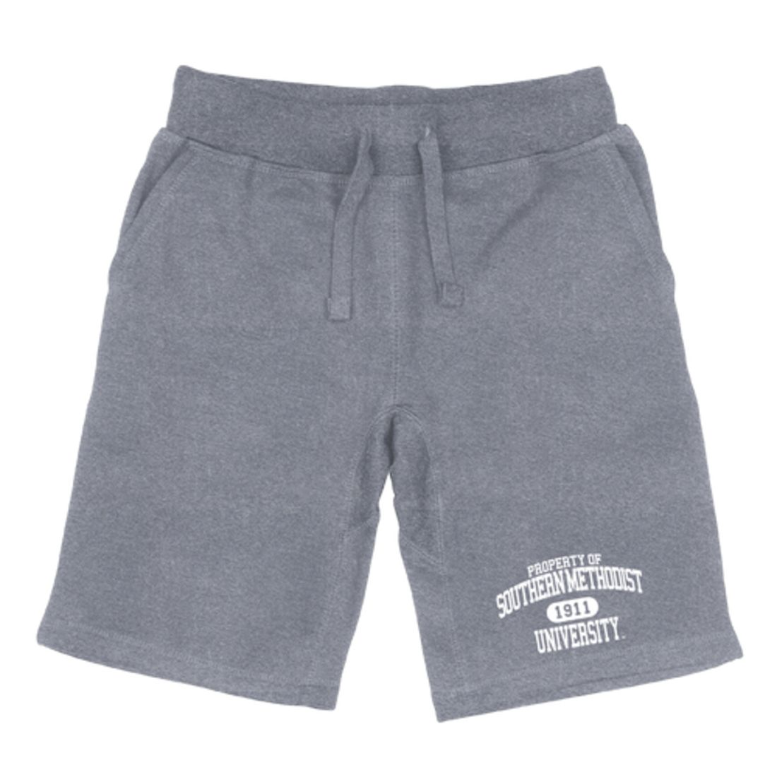 SMU Southern Methodist University Mustangs Property Fleece Drawstring Shorts-Campus-Wardrobe
