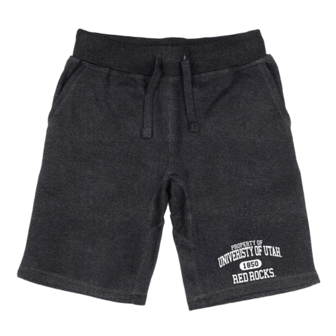 University of Utah Utes Property Fleece Drawstring Shorts-Campus-Wardrobe