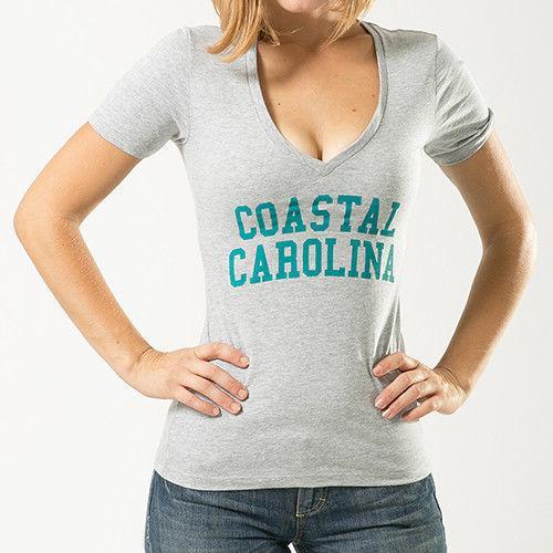 Coastal Carolina University NCAA Game Day W Republic Womens Tee T-Shirt-Campus-Wardrobe
