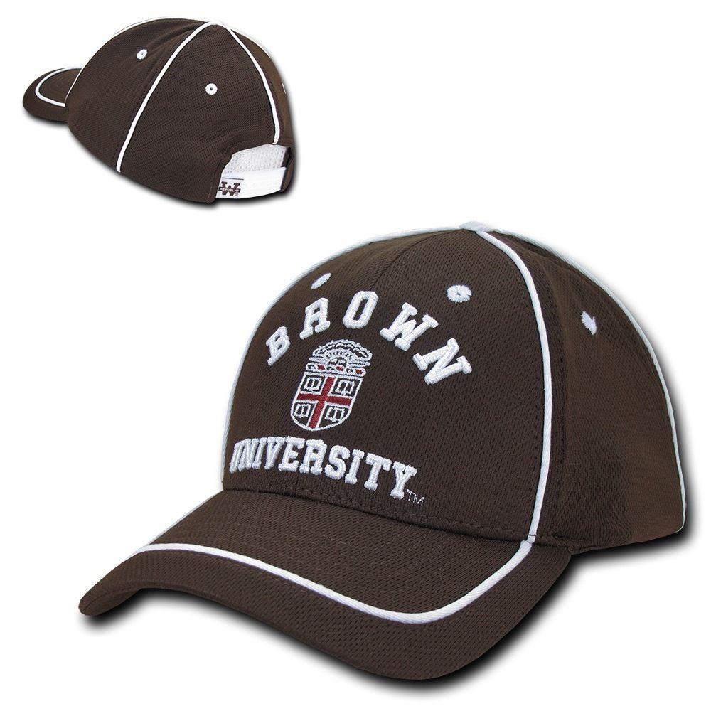 NCAA Brown Bears University Lightweight Structured Piped Baseball Caps Hats-Campus-Wardrobe