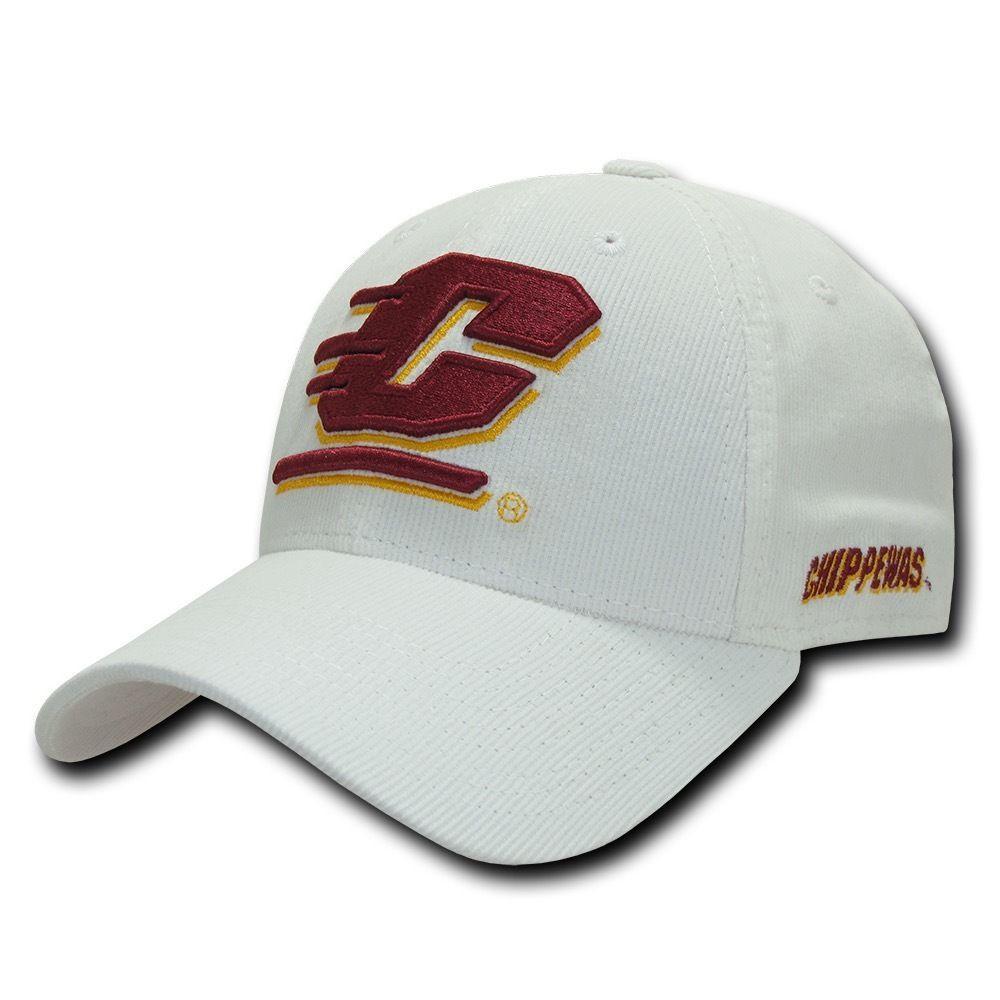 NCAA Central Michigan University Chippewas Structured Corduroy Baseball Caps Hat-Campus-Wardrobe