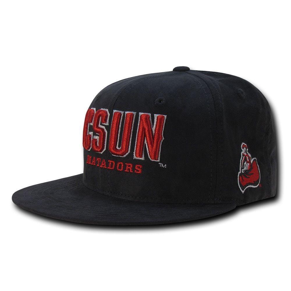 NCAA Csun Cal State Northridge University Matadors Faux Suede Snapback Caps Hats-Campus-Wardrobe
