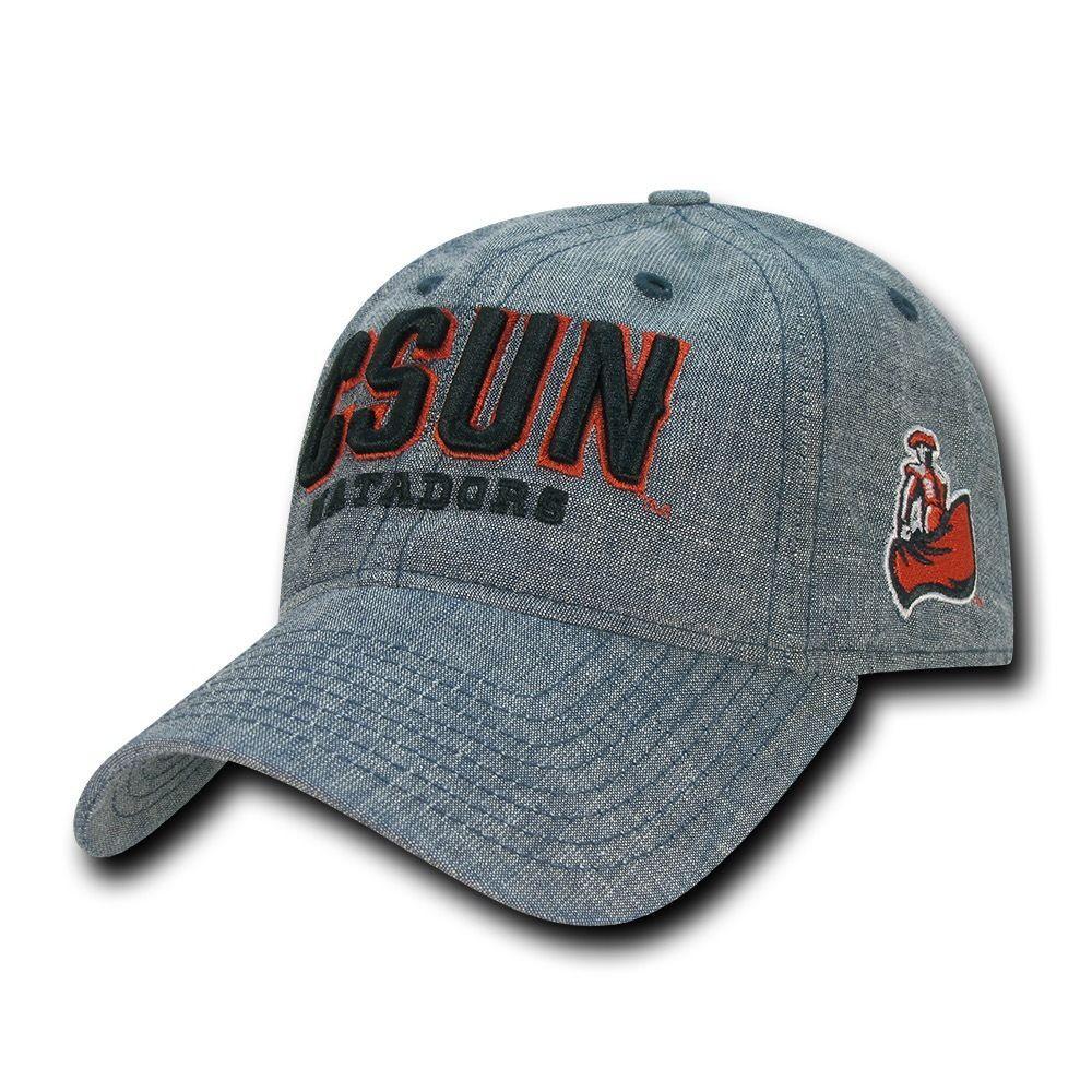 NCAA Csun Cal State Northridge University Matadors Relaxed Denim Caps Hats Blue-Campus-Wardrobe