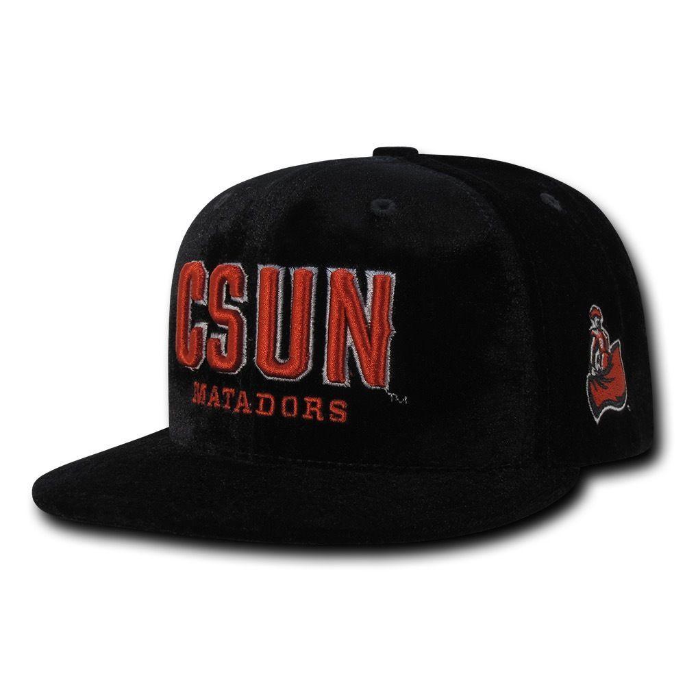 NCAA Csun Cal State Northridge University Matadors Velvet Snapback Caps Hats-Campus-Wardrobe