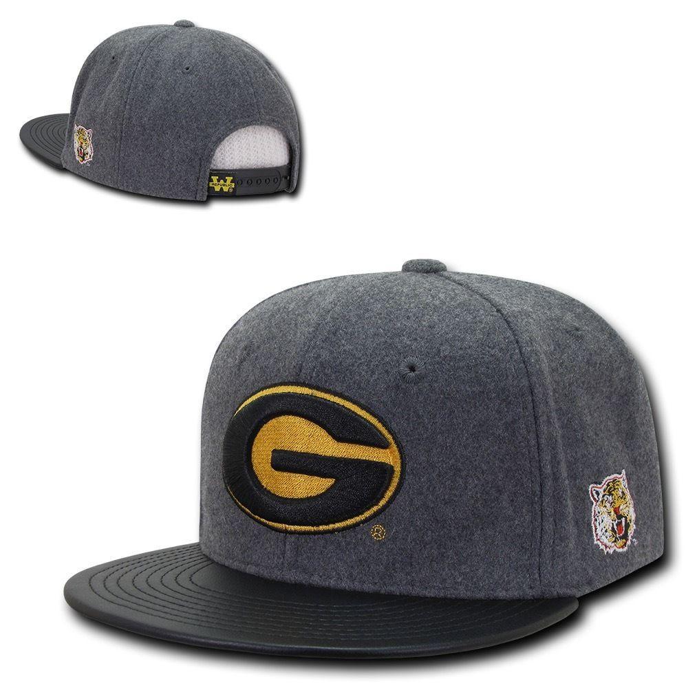 NCAA Grambling State Tigers University Melton Vinyl Snapback Baseball Caps Hats-Campus-Wardrobe