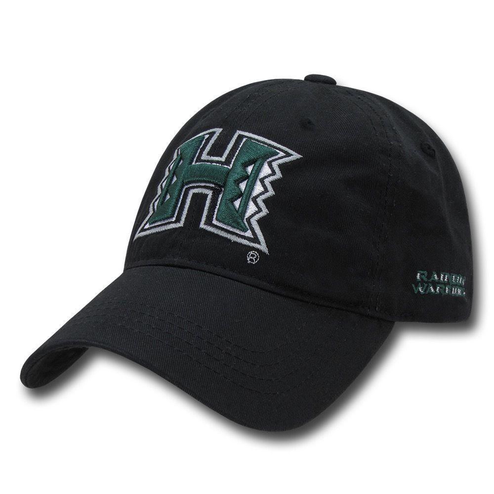 NCAA Hawaii University Rainbow Warriors Relaxed Cotton Baseball Caps Hats-Campus-Wardrobe