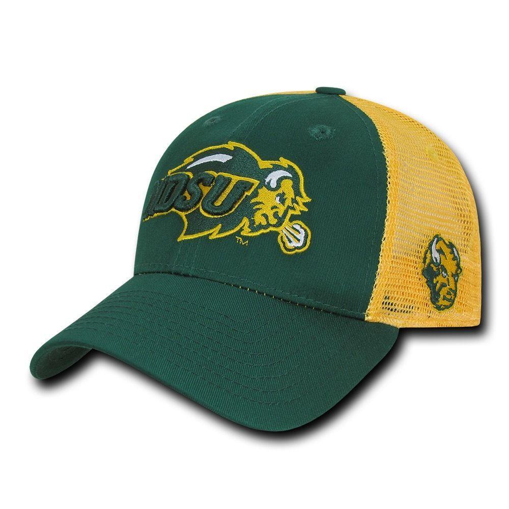 NCAA Ndsu North Dakota State Bison University Structured Trucker Caps Hats-Campus-Wardrobe