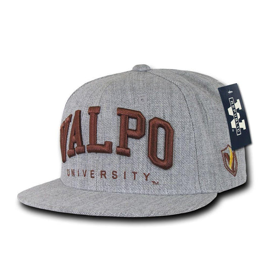 NCAA Valparaiso University Valpo 6 Panel Game Day Snapback Caps Hat Heather Grey-Campus-Wardrobe