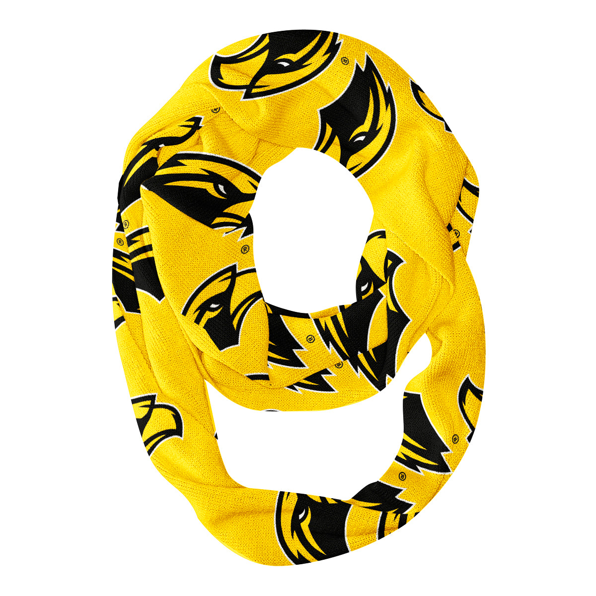 Southern Mississippi All Over Logo Gold Infinity Scarf - Vive La Fête - Online Apparel Store