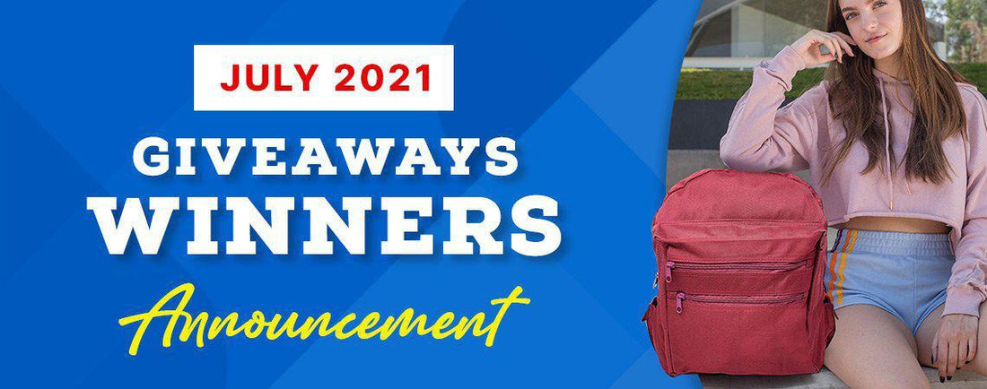 July 2021 Giveaway Winners Announcement 