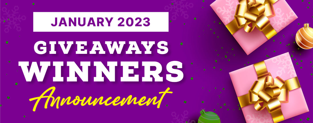 january 2023 Giveaway Winners 2023