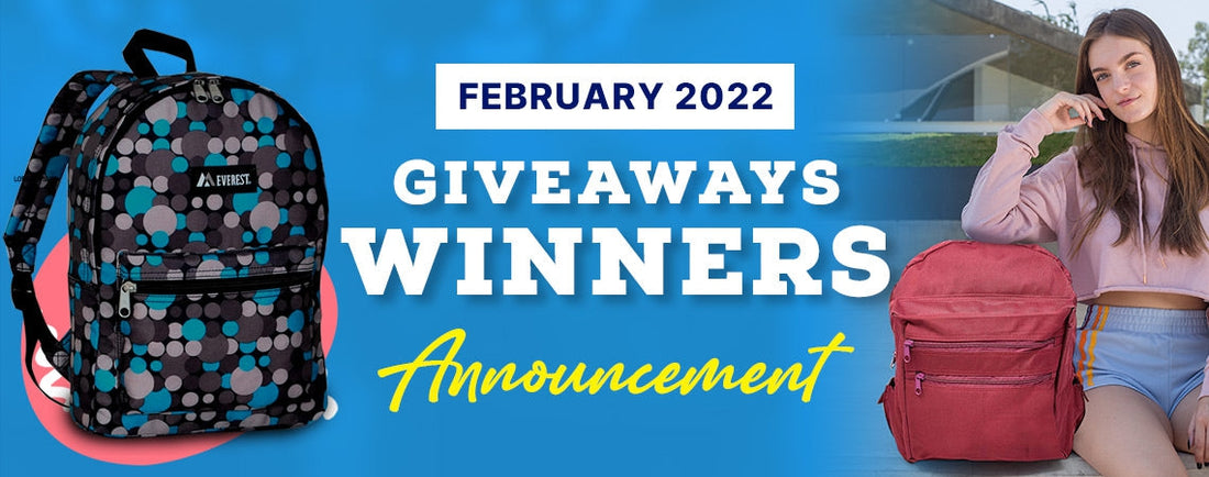 February 2022 Giveaway Winners Announcement 