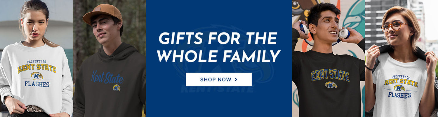 Gifts for the Whole Family. People wearing apparel from Kent State University The Golden Flashes Apparel – Official Team Gear