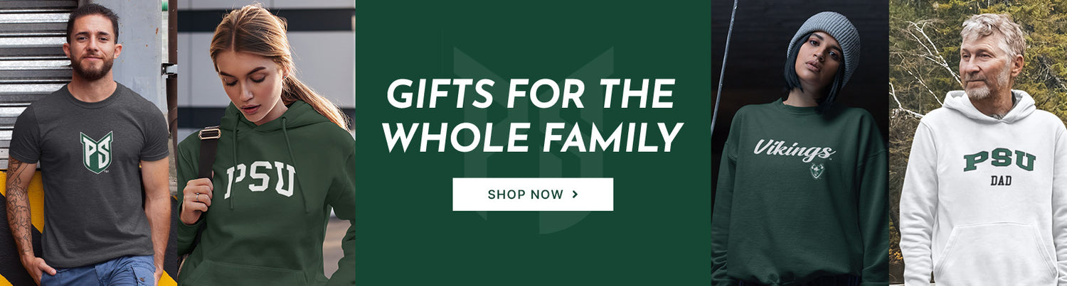 Gifts for the Whole Family. People wearing apparel from PSU Portland State University Vikings