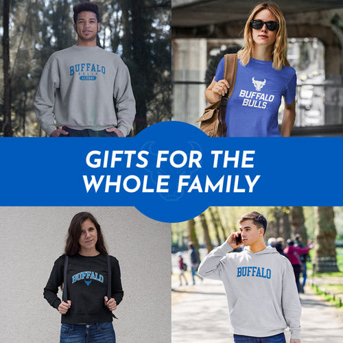 Gifts for the Whole Family. People wearing apparel from SUNY University at Buffalo Bulls - Mobile Banner