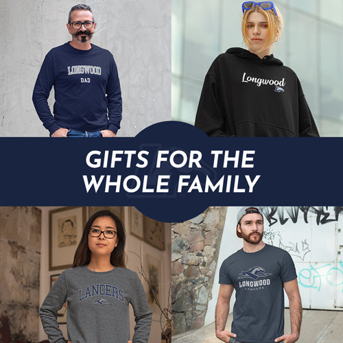 Gifts for the Whole Family. People wearing apparel from Longwood University Lancers Apparel – Official Team Gear - Mobile Banner