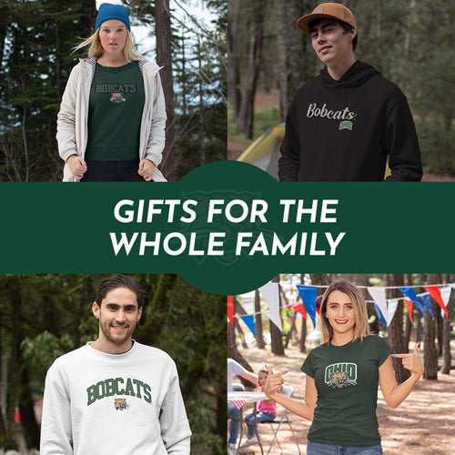 Gifts for the Whole Family. People wearing apparel from Ohio University Bobcats Apparel – Official Team Gear - Mobile Banner