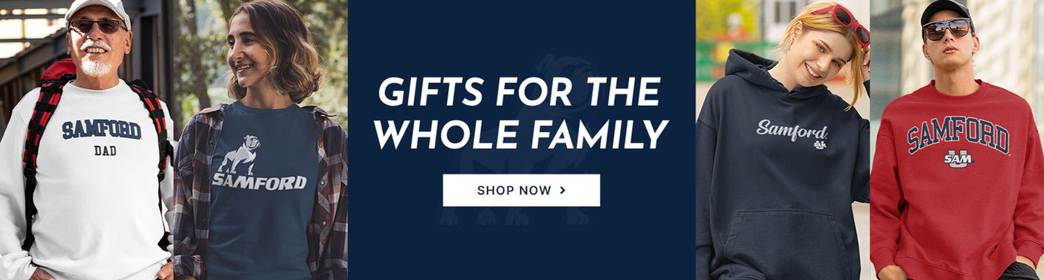Gifts for the Whole Family. People wearing apparel from Samford University Bulldogs Apparel – Official Team Gear
