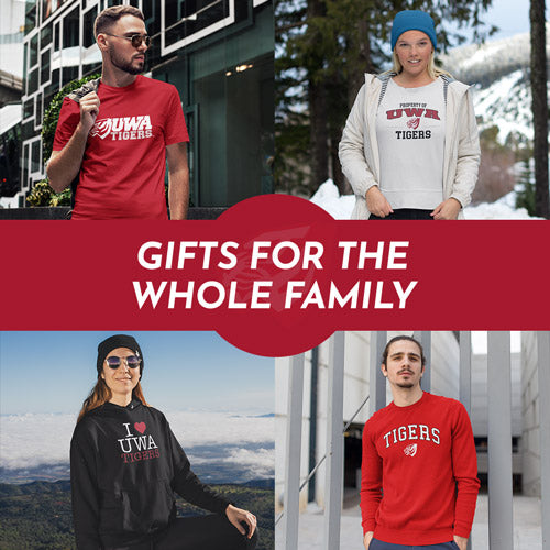 Gifts for the Whole Family. People wearing apparel from UWA University of West Alabama Tigers Apparel – Official Team Gear - Mobile Banner