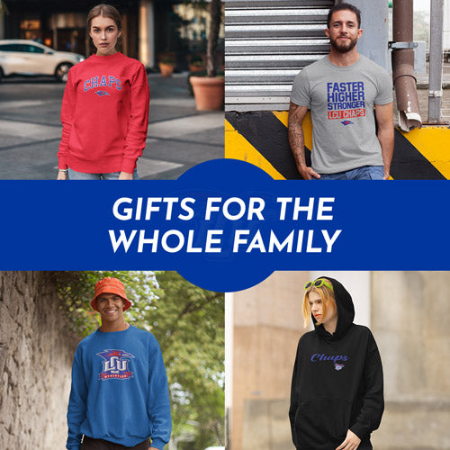 Gifts for the Whole Family. People wearing apparel from Lubbock Christian University Chaparral - Mobile Banner