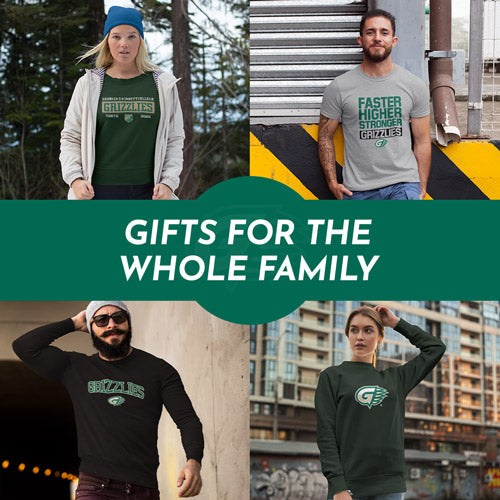 Gifts for the Whole Family. People wearing apparel from Georgia Gwinnett College Grizzlies Official Team Apparel - Mobile Banner