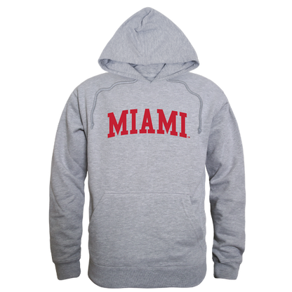 Miami University Game Day Hoodie Sweatshirt Heather Grey-Campus-Wardrobe
