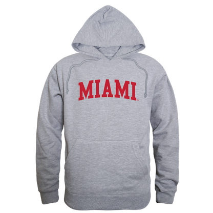 Miami University Game Day Hoodie Sweatshirt Heather Grey
