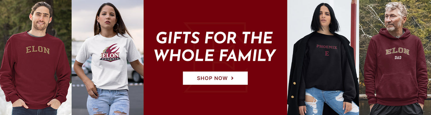 Gifts for the Whole Family. Kids wearing apparel from Elon University Phoenix Official Team Apparel