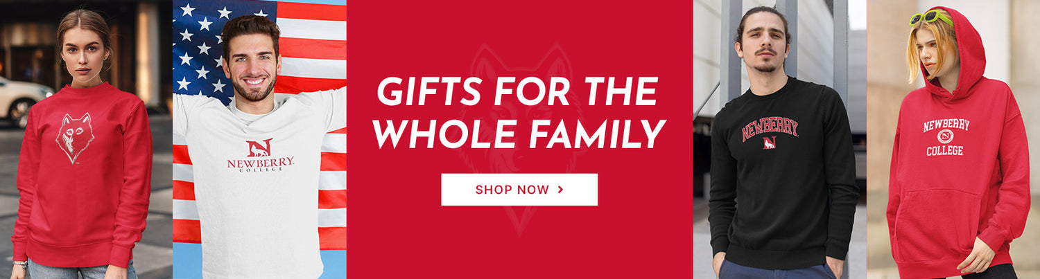 Gifts for the Whole Family. People wearing apparel from Newberry College Wolves Official Team Apparel
