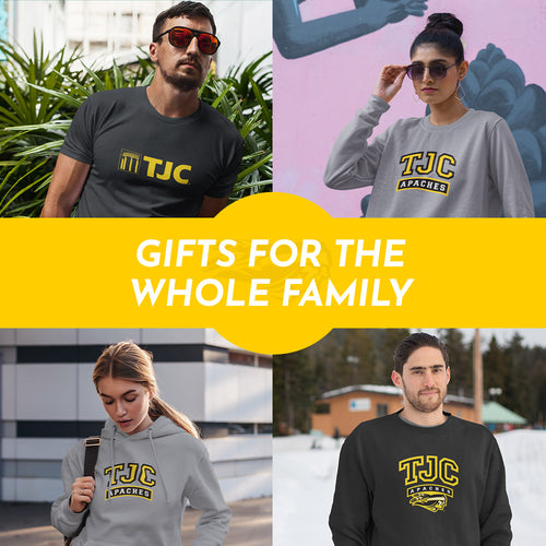 Gifts for the Whole Family. People wearing apparel from Tyler Junior College Apaches Official Team Apparel - Mobile Banner