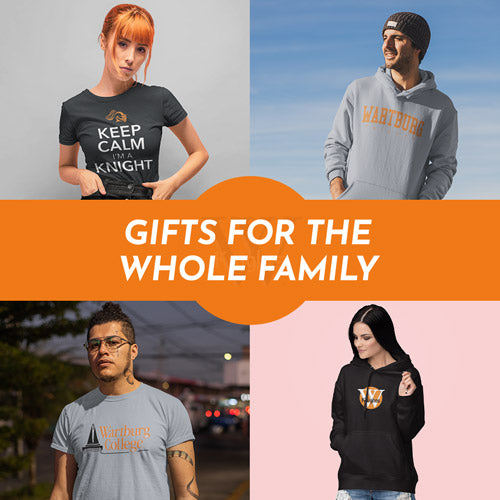 Gifts for the Whole Family. People wearing apparel from Wartburg College Knights Official Team Apparel - Mobile Banner