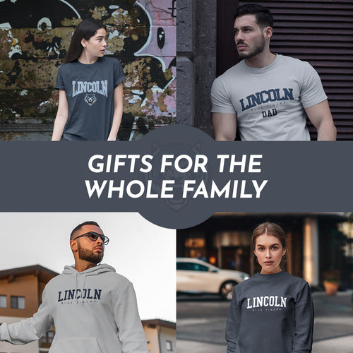 Gifts for the Whole Family. People wearing apparel from Lincoln University Blue Tigers Official Team Apparel - Mobile Banner