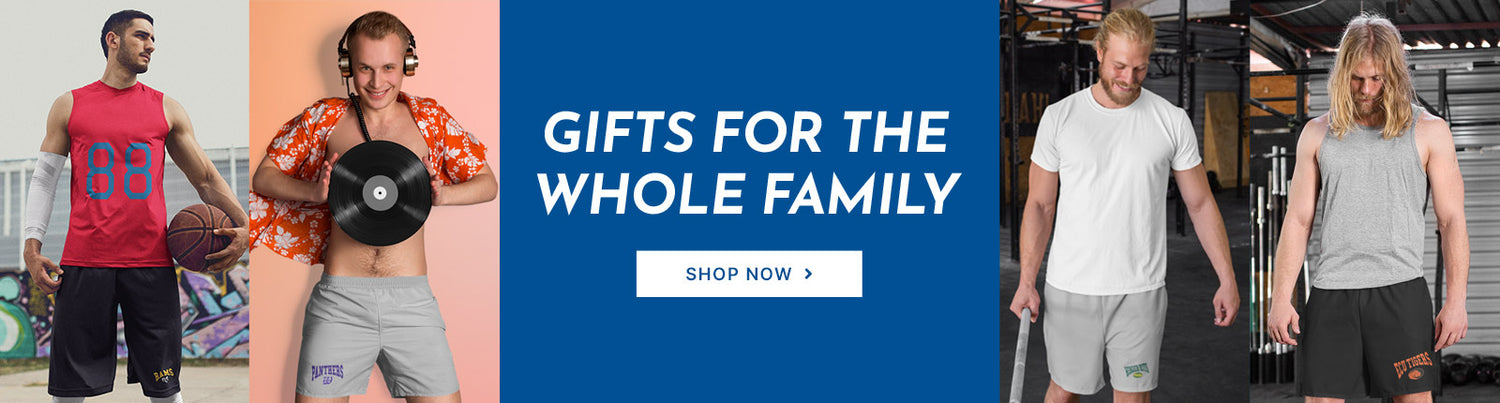 Gifts for the Whole Family. People wearing apparel from Mens Shorts
