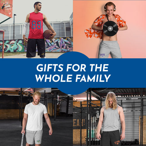Gifts for the Whole Family. People wearing apparel from Mens Shorts - Mobile Banner