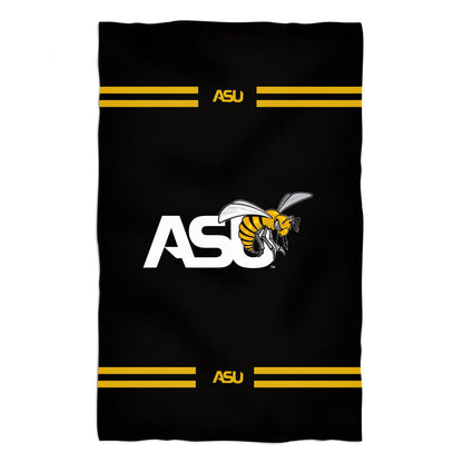 Alabama State Hornets Black Beach Bath Towel by Vive La Fete