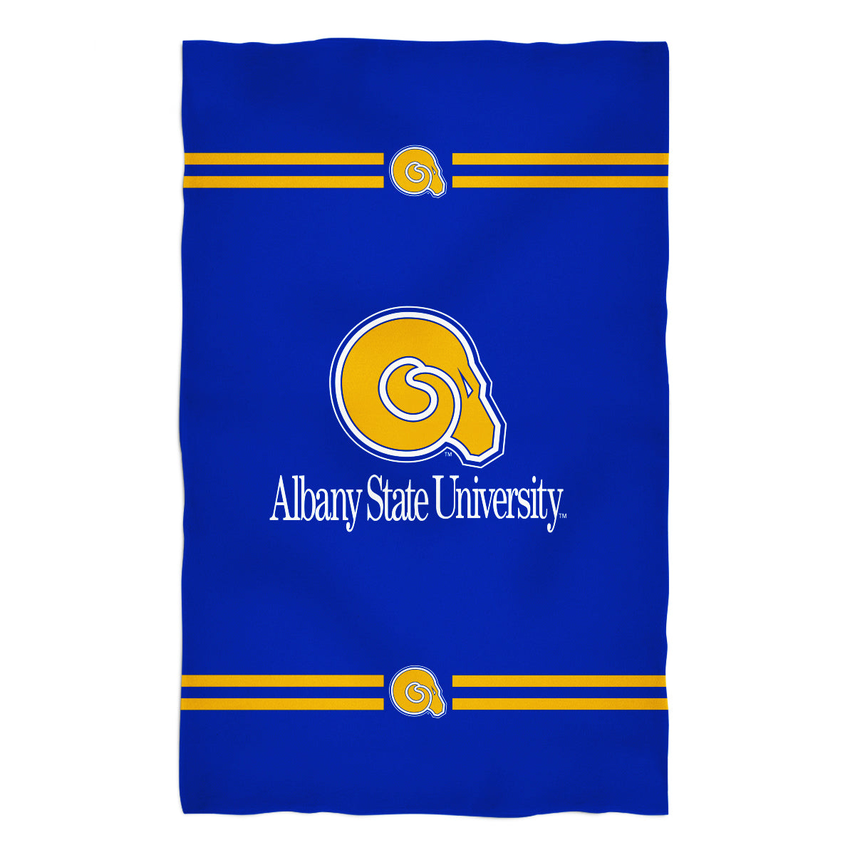 Albany State Rams ASU Blue Beach Bath Towel by Vive La Fete