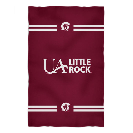 UA Little Rock Tojans UALR Maroon Beach Bath Towel by Vive La Fete