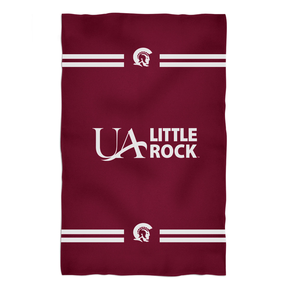 UA Little Rock Tojans UALR Maroon Beach Bath Towel by Vive La Fete