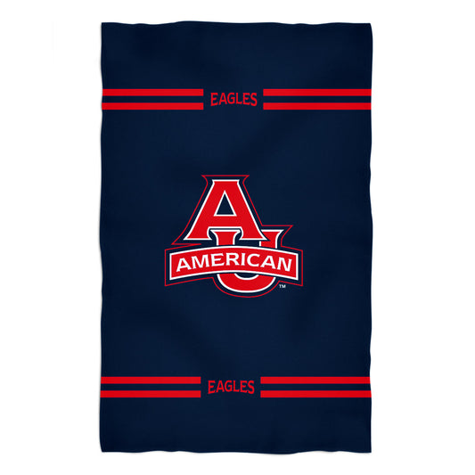 American University Eagles Blue Beach Bath Towel by Vive La Fete