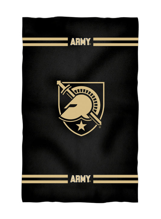 US Military ARMY Black Knights Black Beach Bath Towel by Vive La Fete