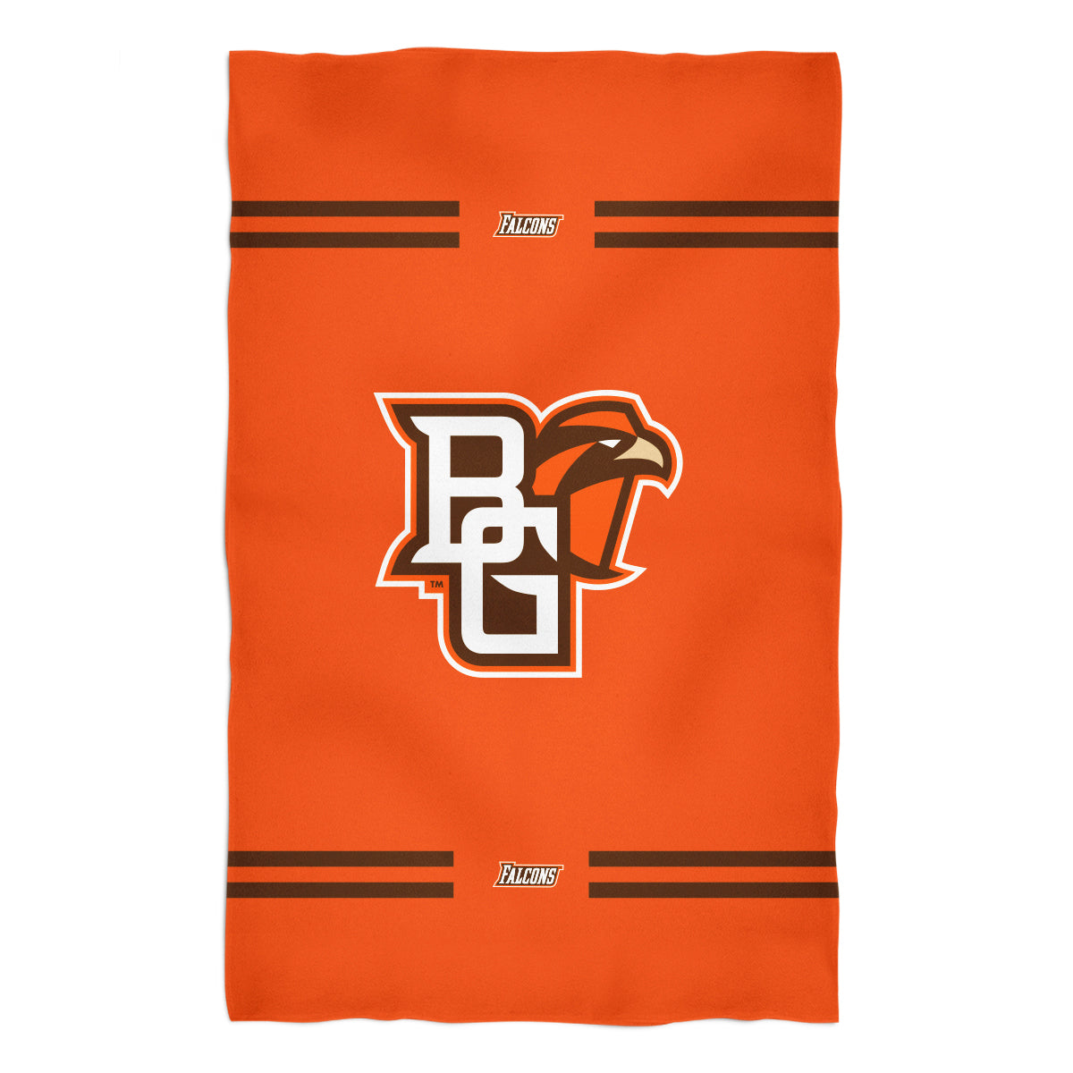 Bowling Green Falcons Orange Beach Bath Towel by Vive La Fete