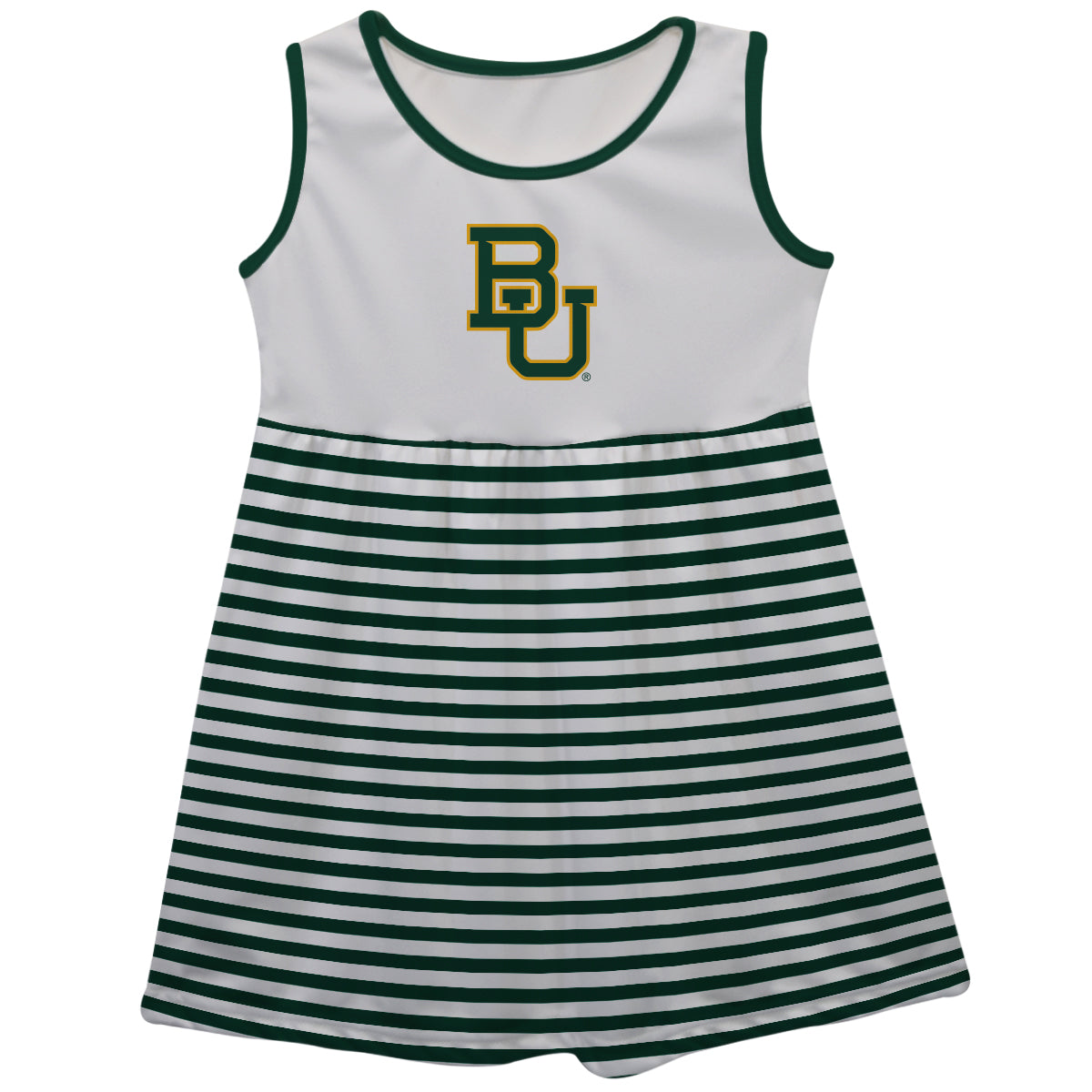 Baylor Girls Game Day Sleeveless Tank Dress by Vive La Fete-Campus-Wardrobe