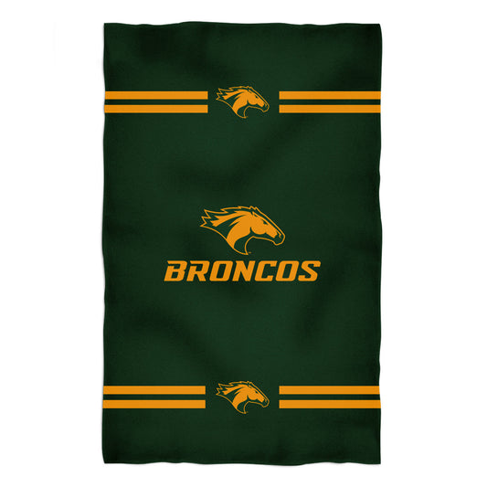 Cal Poly Pomona Broncos Green Beach Bath Towel by Vive La Fete