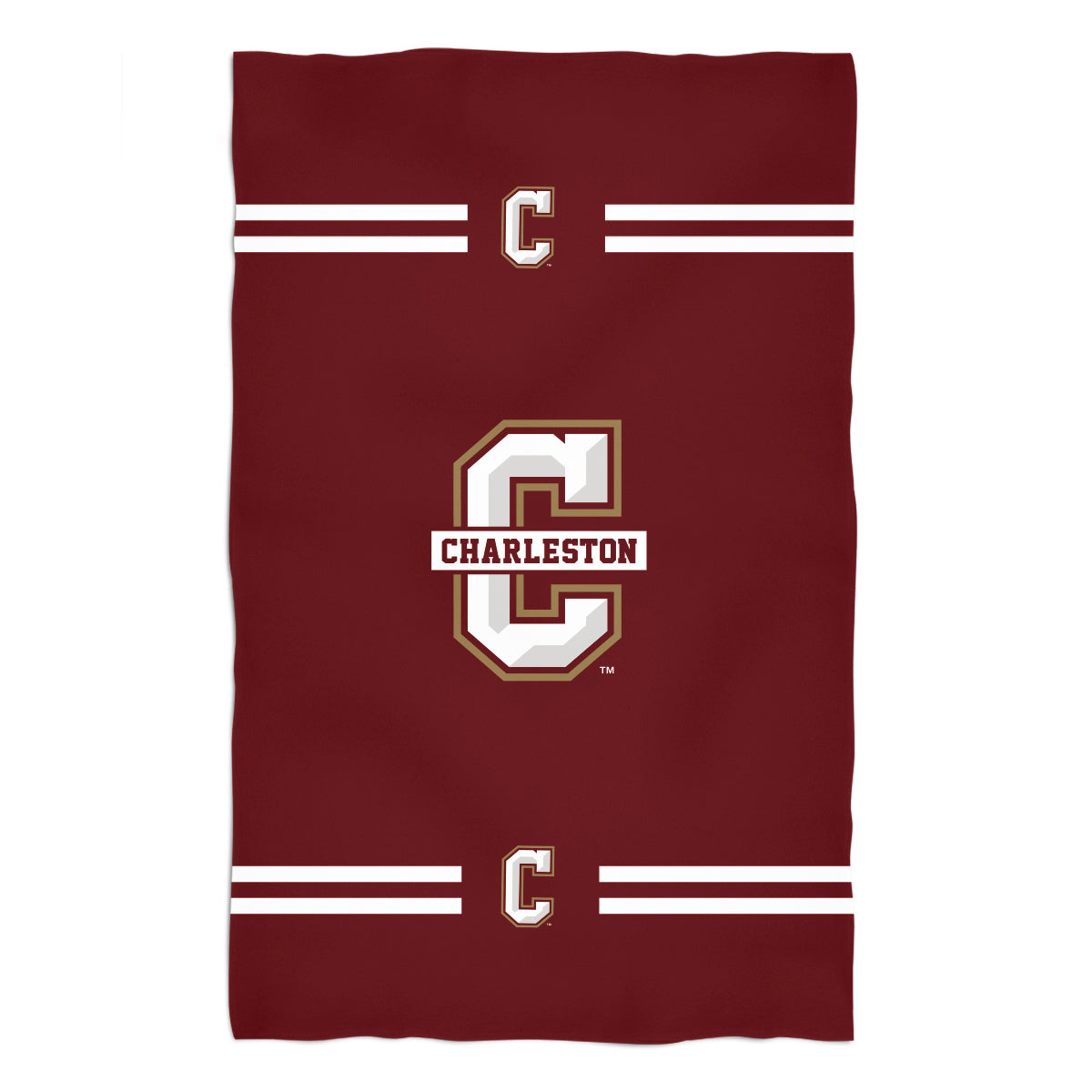 Charleston Cougars COC Maroon Beach Bath Towel by Vive La Fete