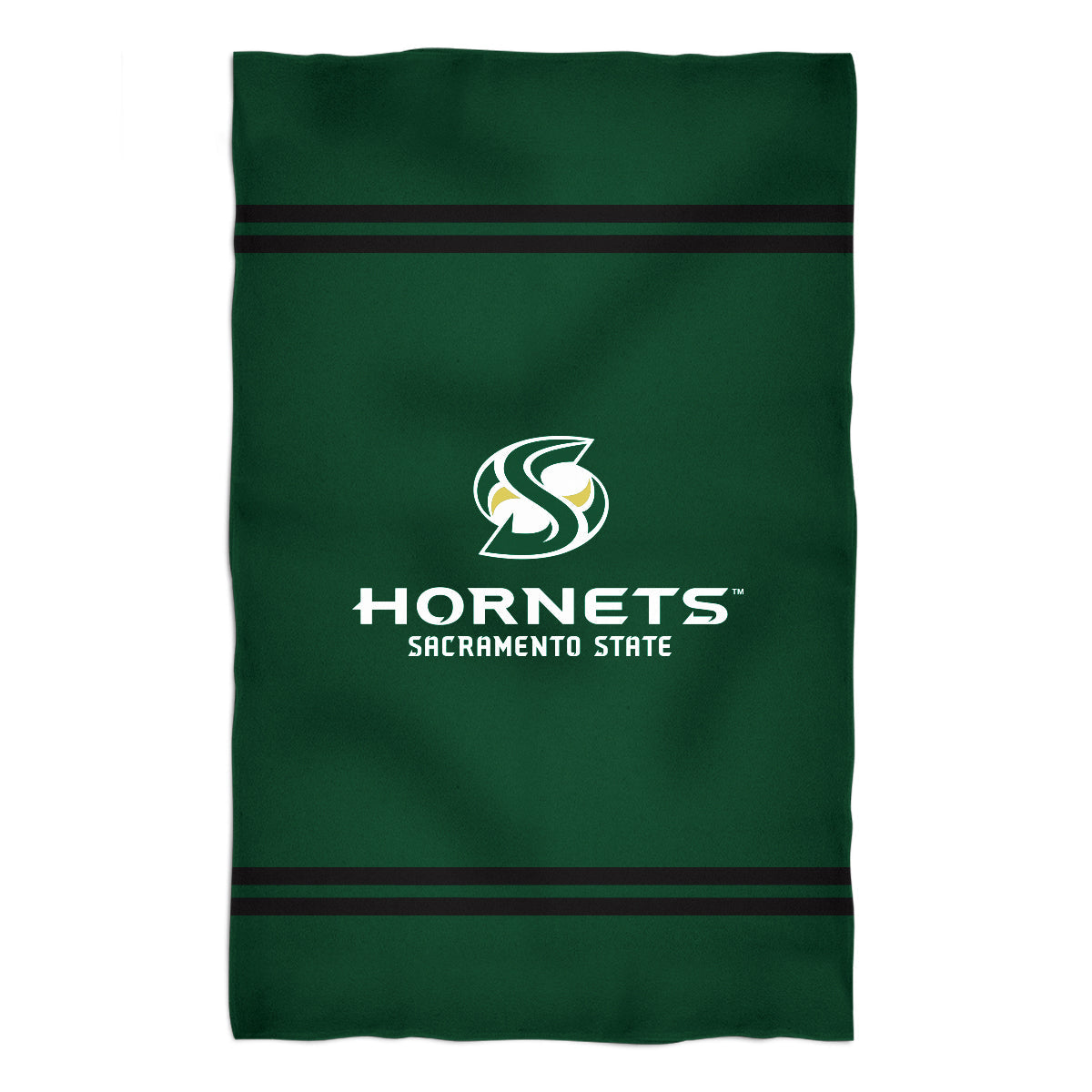 Sacramento State Hornets Green Beach Bath Towel by Vive La Fete