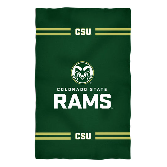 Colorado State University Rams Green Beach Bath Towel by Vive La Fete